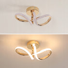 LAMPA SUFITOWA PLAFON LED ŻYRANDOL ZŁOTA NOWOCZESNA SALONU 3000K 20W 2250LM wisząca oprawa metalowa do jadalni