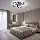 Lampa Sufitowa LED Żyrandol Czarna Nowoczesna do Salonu 60W 6500K wisząca, 5 punktów świetlnych, aluminiowa, 59 cm