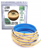 Taśma LED COB 12V 12w/m ip44 neon ciepła 5m linia pasek świetlny, oświetlenie dekoracyjne, podświetlenie, 1200 lm, 60 w
