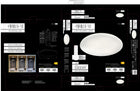 Lampa sufitowa plafon LED Biała Ciepła Zimna Neutralna 38cm 48W + Pilot okrągła oprawa do wnętrz, zintegrowane źródło