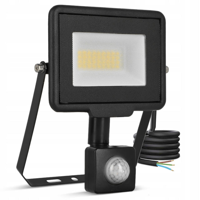 Naświetlacz LED slim 30W halogen czujnik ruchu zmierzchu reflektor halogen lampa zewnętrzna IP65 2700 lm 4500 K neutralna biel do ogrodu