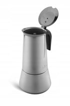 Kawiarka zaparzacz do kawy espresso 12 filiżanek 600 ml indukcja edenberg kafetiera moka, stalowa srebrna