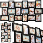Duża ramka na zdjęcia 10x15 multi foto 18 zdjęć czarna poziomo lub pionowo kolaż fotograficzny, galeria ścienna