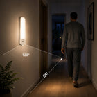 Lampa LED Akumulatorowa z Czujnikiem Ruchu Magnetyczna Oświetlenie Schodowe lampka nocna bezprzewodowa do korytarza