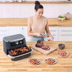Frytkownica beztłuszczowa Ninja FlexDrawer 10,4 L AF500EUCYD tradycyjna 240 w srebrny/szary