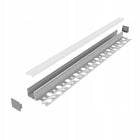 Profil aluminiowy budowlany LED do płytek 2m, IP44 Ceramic Line K listwa montażowa, glazura, wykończenie krawędzi