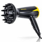 Suszarka do włosów turbo 90km/h +dyfuzor +koncetrator riwall RDS-01 moc 2500 w, składana, z nakładkami do stylizacji