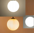 Lampa kinkiet ścienny stały prosty LOFT złoty klosz SZKLANY KULA na 1x E27 oprawa do salonu sypialni, metalowa na