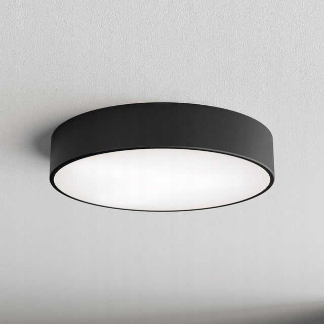 Lampa sufitowa Plafon cleo 400 Czarny 40 cm E27 oprawa okrągła, maksymalna moc źródła światła 24 w