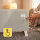 Grzejnik elektryczny konwektorowy WiFi termostat LED przenośny Wisser 2500W ogrzewacz do pokoju, do dogrzewania wnętrz