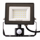 Halogen naświetlacz LED 30W 4000K IP44 zewnętrzny lampa z czujnikiem ruchu reflektor 2700 lm, neutralna biel, do ogrodu