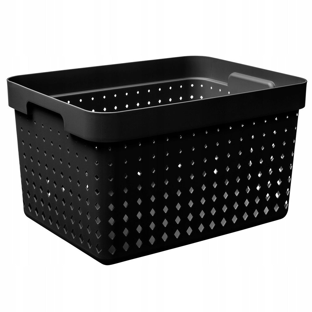 Koszyk do przechowywania Pojemnik Organizer plastikowy 26,8x35,7x20,9cm cza na upominki, 16 l