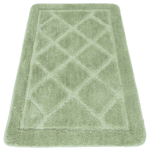 Dywanik łazienkowy antypoślizgowy duży miękki dywan mata można prać 50x80CM zielony chodnik kąpielowy z poliestru 18 mm