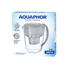 Dzbanekfiltrujący aquaphor simple 2,8 L szary bez wkładu do filtrowania wody pitnej, pojemnik kuchenny, 1,4 l