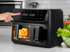 Frytkownica beztłuszczowa 11l airfryer 2700W Eldom FR220 duża podwójna czarny