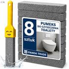 Pumeks do czyszczenia toalety toalet WC zestaw 8 SZT z uchwytem kamień szczotka do muszli, antybakteryjna