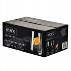 Szklanki INFINITY KROSNO 6x490ml do wody napojów whisky drinków szklanki do napojów 490 ml bezbarwny