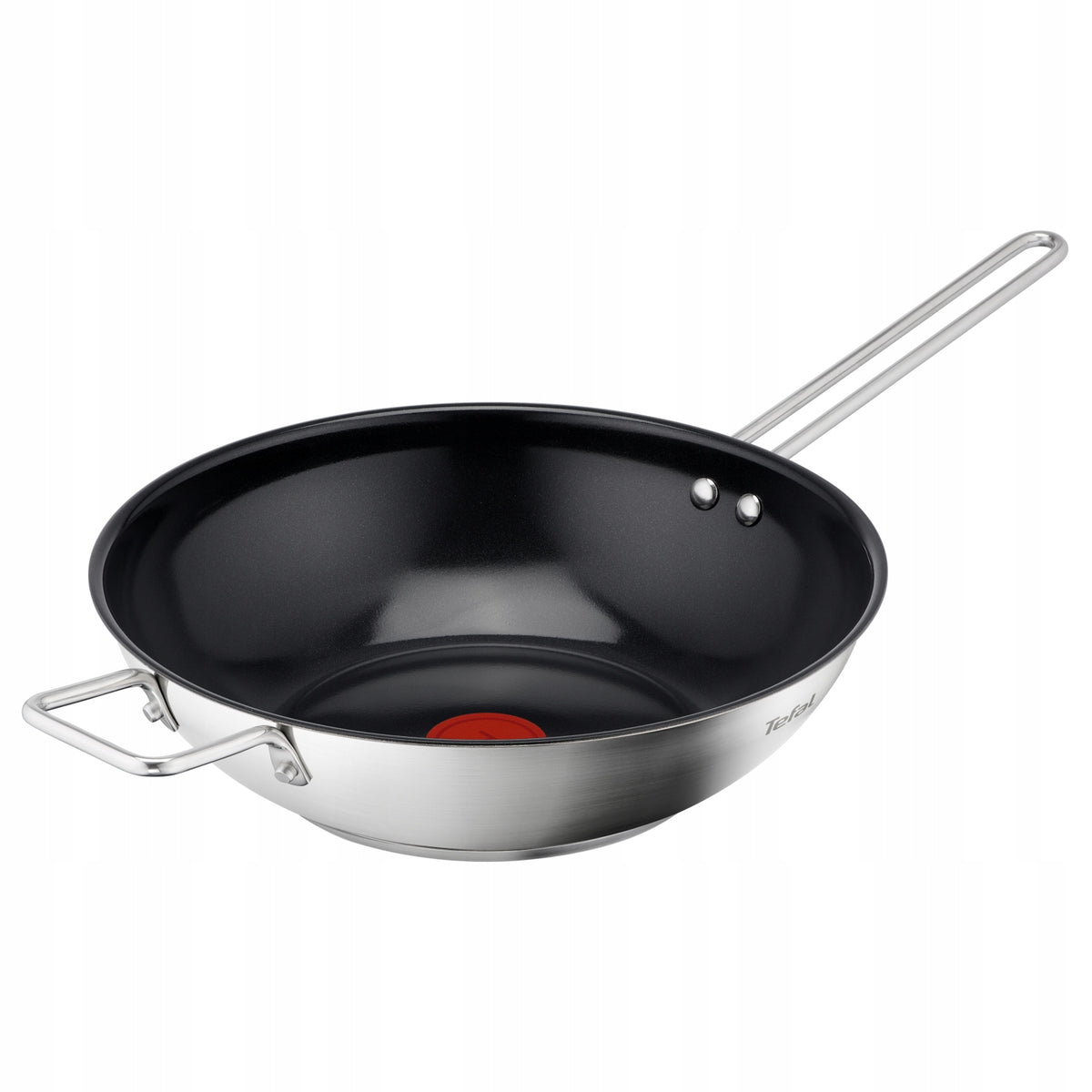 Wok TEFAL Nordica 28 cm stal indukcja powłoka ceramiczna patelnia głęboka nieprzywierająca do smażenia i duszenia, do