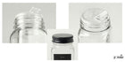 24 Pojemniki na przyprawy słoiczki + etykiety winylowe soft touch matowe szkło, 120 ml, do ziół i produktów sypkich