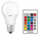 2x Żarówka LED A60 E27 9W = 60W osram rgbw pilot źródło światła, oświetlenie wielokolorowe, 806 lm, ciepła biel 2700K