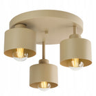 Lampa sufitowa Plafon Żyrandol Kaszmir Ecru Beżowa 3xE27 382-E3 SPOT oprawa metalowa do salonu i sypialni, 3 punkty
