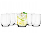 6x SZKLANKA DO DRINKÓW SOKÓW WODY 280ml do koktajli i lemoniady, przezroczyste szkło, można myć w zmywarce