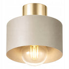 Lampa sufitowa wisząca Żyrandol plafon E27 beżowa kaszmir ecru złoto oprawa 4-punktowa metalowa do salonu sypialni 4x60W