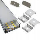 Profil do taśmy LED Aluminiowy Nawierzchniowy Szeroki 20mm Anodowany 2m listwa, kanał montażowy do pasków świetlnych