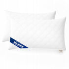 Zestaw premium 2x poduszka pikowana 60x70 cm antyalergiczna PL + zamek do spania, wypełnienie z włókien poliestrowych