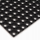 Wycieraczka pod drzwi do butów mata wejściowa gumowa ażurowa 60X80 22mm czarna, uniwersalna, przed wejście
