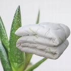KOŁDRA 200x220 CAŁOROCZNA ALOES POLSKI PRODUKT ANTYALERGICZNA ALOE VERA wypełnienie silikonowe, poszycie z mikrofazy