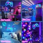 Neon LED na ścianę neony do pokoju game PAD lampka nocna flex USB 5V dekoracja gamingowa, ozdobne światło