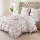 Komplet Pościeli 160x200 z 2 Poszewkami 70x80 w Kokardki pink bows bielizna sypialniana, tekstylia na łóżko, różowy