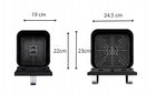 Frytkownica beztłuszczowa pionowa dwukomorowa AIR fryer pionowy 12l 2800W czarny