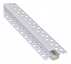 Profil LED Aluminiowy Do Płyt GK Gipsowych Wpuszczany 3m Regips Anodowany kanał montażowy taśmy oświetleniowej, sufit