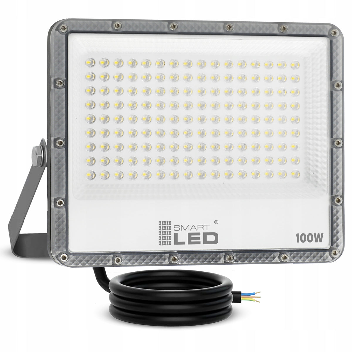 Halogen LED Naświetlacz Lampa 100W 11000lm Premium Zewnętrzny IP65 4500K reflektor do ogrodu, garażu i warsztatu