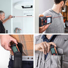 Tacklife HD-50 dalmierz laserowy miernik cyfrowy 50m kątomierz 2 poziomice do prac budowlanych i remontowych