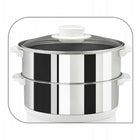 Parowar Tefal Convenient Inox VC145130 900 w garnek do gotowania na parze, 2 pojemniki, pojemność 6 l, pojemnik na