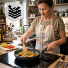 Zestaw patelni indukcja nieprzywierająca non-stick florina na GAZ 22/30 CM do kuchni ceramicznej i elektrycznej, można