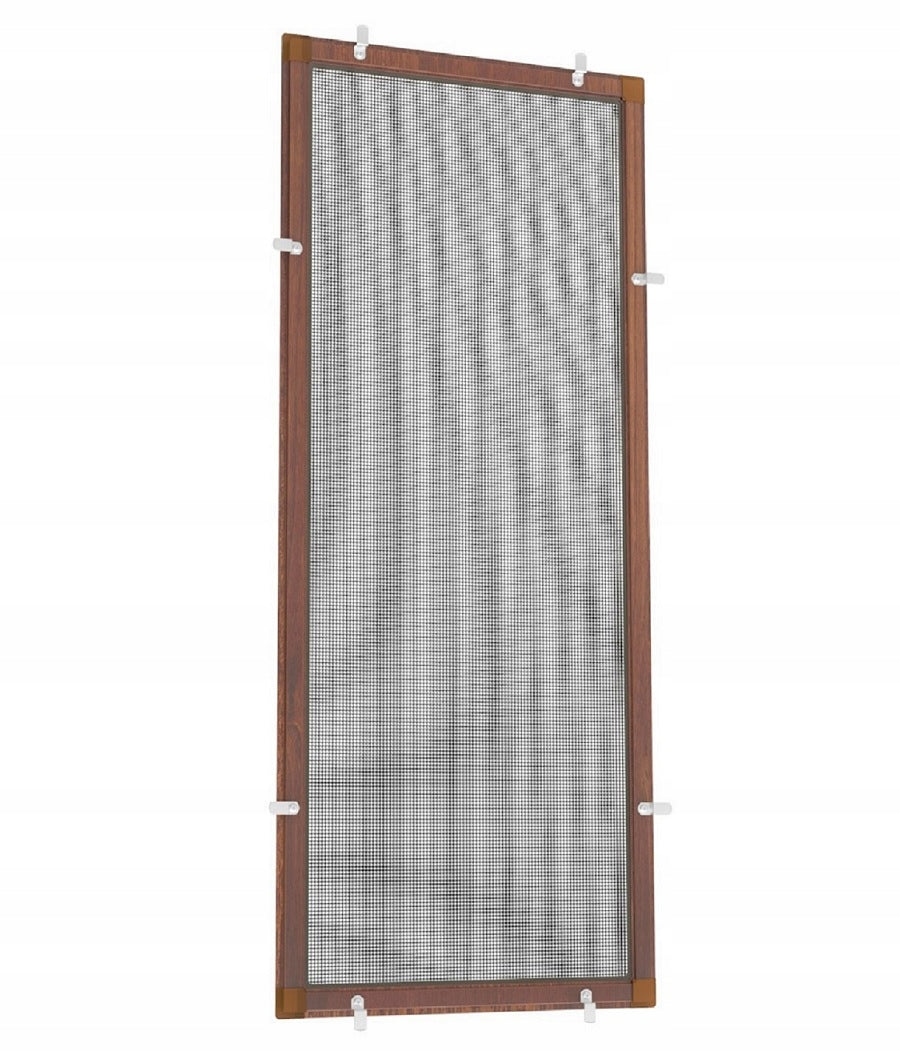 Moskitiera na wymiar do okna aluminiowa gotowa złożona siatka przeciw owadom, ochrona przed komarami do 100 x 140 cm
