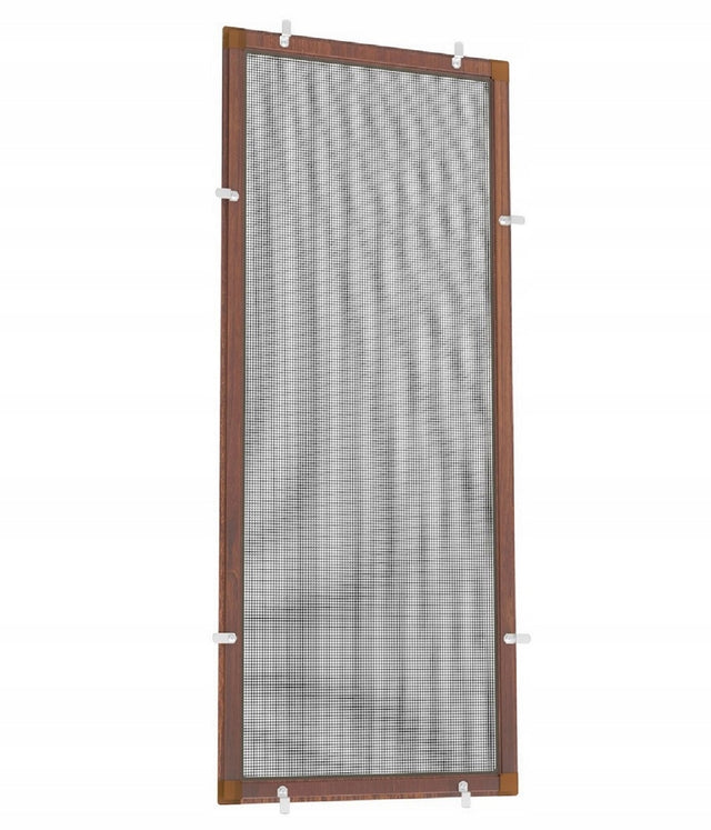 Moskitiera na wymiar do okna aluminiowa gotowa złożona siatka przeciw owadom, ochrona przed komarami do 100 x 140 cm