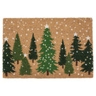 Świąteczna wycieraczka merry christmas choinki 40x60 CM mata wejściowa włókno kokosowe, podkład PVC, do progu