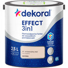 Dekoral Effect 3w1 Farba plamoodporna matowa uniwersalny beż 2,5l do malowania ścian, lateksowa, wydajność 14 m²/l