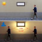 LAMPA ŚCIENNA LED ZEWNĘTRZNA NAD DRZWI WEJŚCIOWE Z CZUJNIKIEM RUCHU 18W kinkiet elewacyjny czarny aluminiowy 26 cm do