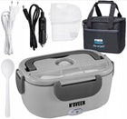 Elektryczny lunch BOX podgrzewacz obiad 230/12/24V + torba termiczna pojemnik na żywność 1100 ml do samochodu i pracy