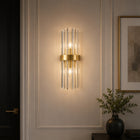 Luxita Wall - kinkiet 45 cm kryształowy glamour elegancki złoty połyskujący lampa ścienna do salonu lub sypialni, 2