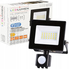 Naświetlacz LED 20W=130W z Czujnikiem Ruchu Halogen Zewnętrzny 2080lm Lampa reflektor ogrodowy IP65, światło neutralne