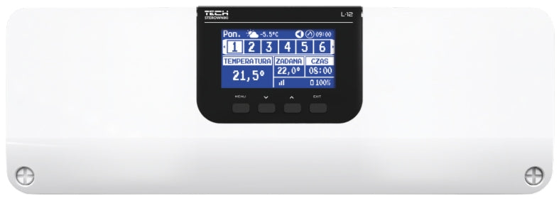 Listwa sterownik zaworów termostatycznych siłowników ogrzewania L-12 WiFi bezprzewodowy regulator do instalacji