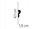 Listwa ścienna gładka 4,1cm Mardom Decor MD325 sztukateria dekoracyjna poliuretanowa do wnętrz i elewacji, 200 cm