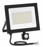Naświetlacz LED 50W Halogen z czujnik ruchu Zmierzchu 4500lm 4000K Czujka lampa zewnętrzna IP44, reflektor do ogrodu
